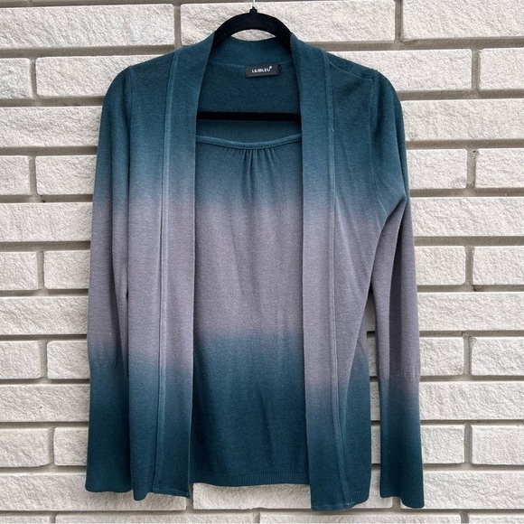 Lilibleu Open Front Ombre Cardigan Sz S - Picture 3 of 11
